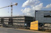 Fraunhofer-Zentrum für Hochtemperatur-Leichtbau HTL in Bayreuth im Bau in 2014 (Foto: S. Kuballa, Fraunhofer HTL)