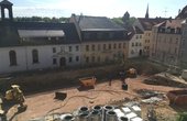 Aufgrund der bewegten Bergbaugeschichte der Stadt wurden bei den Bohrarbeiten oberflächennahe Überreste des Altbergbaus zutage gefördert. Foto: BWPFoto: BWP