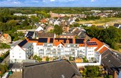 Luftbildaufnahme der Klimaschutzsiedlung Viersen (Foto: Wohnungsgenossenschaft Viersen)