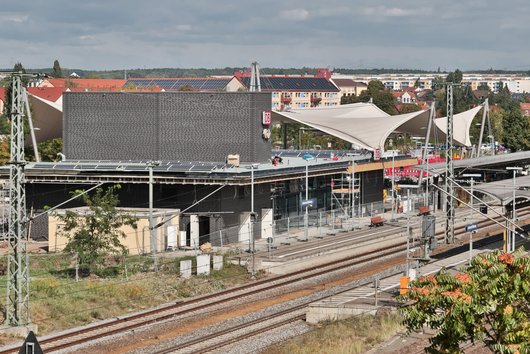 Grüner Bahnhof in Lutherstadt Wittenberg (Foto: Deutsche Bahn AG / Kai Michael Neuhold)