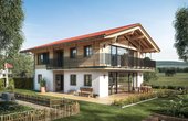 Das Musterhaus "Liesl" vereint traditionelle Architektur mit moderner Bau- und Haustechnik. (Foto: Bundesverband Deutscher Fertigbau (BDF) / Regnauer)