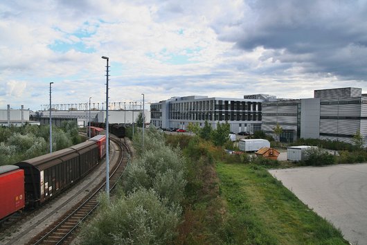 Überblick über einen Teil des Güterverkehrszentrums Ingolstadt (Copyright: Sebastian Terfloth - Wikipedia / CC BY-SA 3.0)