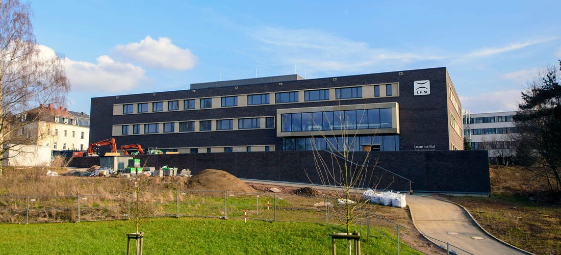 Forschungsneubau Laserinstitut Hochschule Mittweida (kurz vor Fertigstellung) (Foto: Hochschule Mittweida)