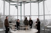 Der Solinger Lichtturm ist ein leuchtendes Beispiel für die gelungene Umnutzung eines maroden Wasserspeichers zu einem modernen und ressourcenschonenden Ausstellungs- und Tagungsort mit der Bedeutung eines weithin sichtbaren Wahrzeichens für die Stadt. Foto: Vaillant
